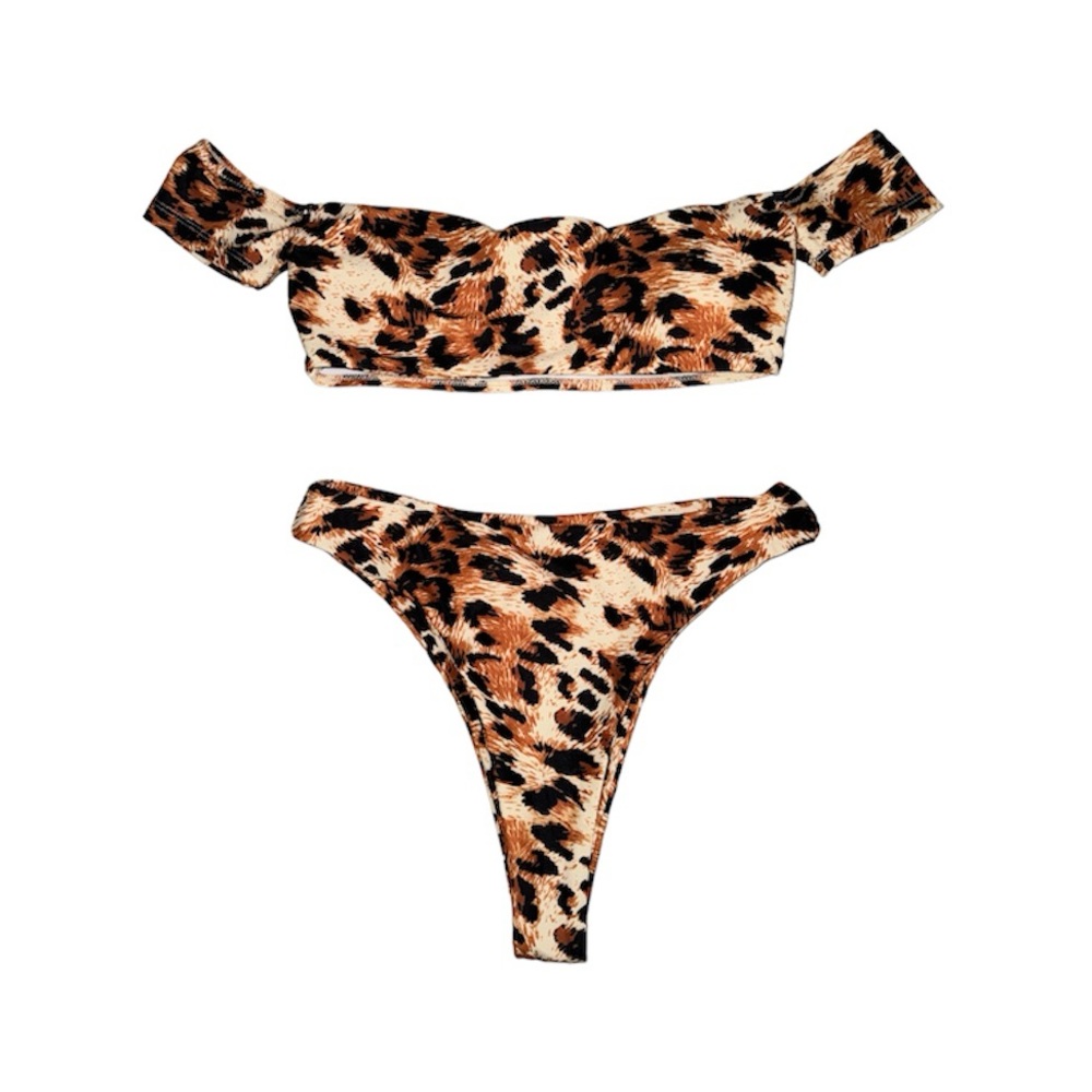 [Shein] Animal Print Bikini Set